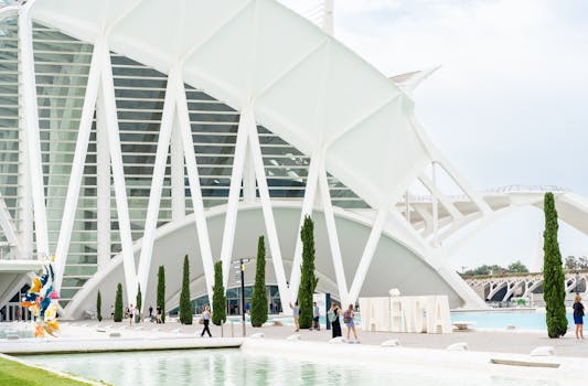 Explore the iconic modern architecture of Valencia's City of Arts, a blend of design and innovation.